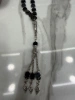 33 Muslim black gallstone prayer beads, alloy whisker tips, 50 dozen per piece, 12 in a dozen. The price is for individual pieces details Picture